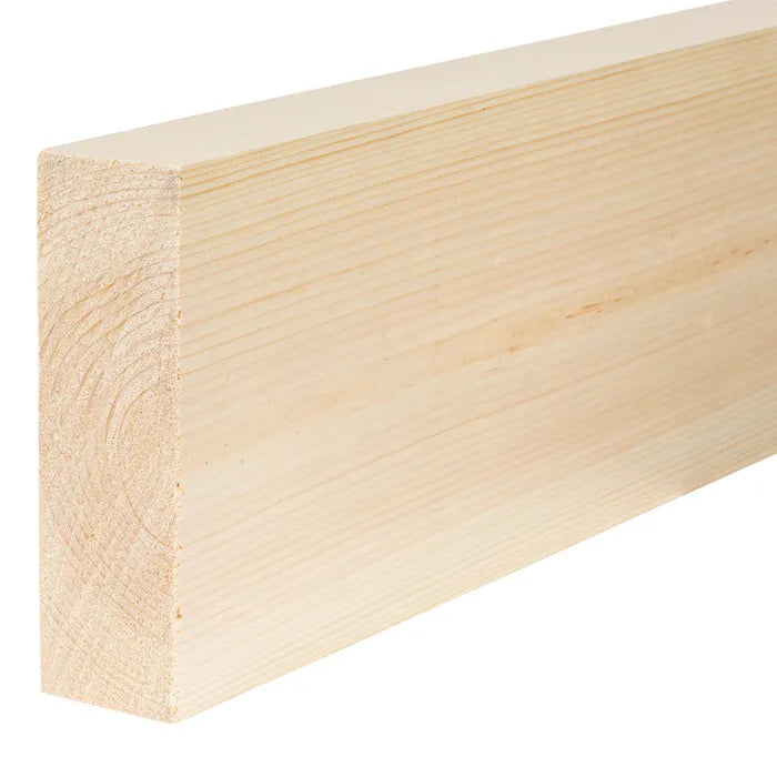 175mm x 50mm Planed Softwood PAR Timber (7'' x 2'') Finish 169mm x 44mm