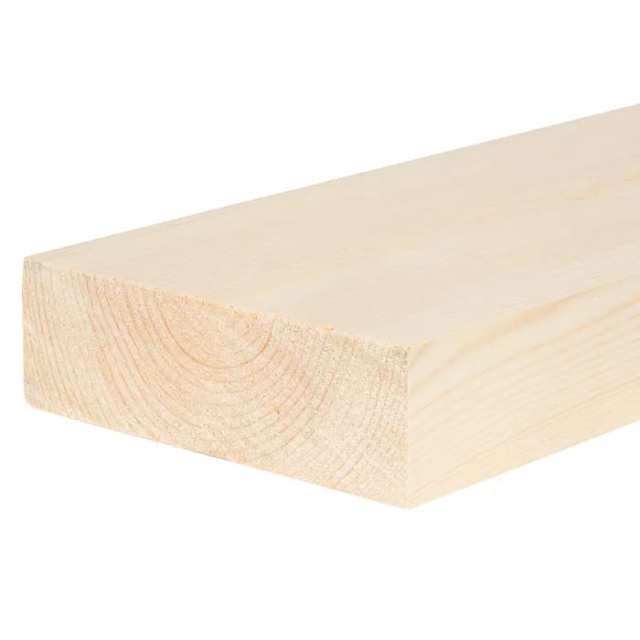 175mm x 50mm Planed Softwood PAR Timber (7'' x 2'') Finish 169mm x 44mm