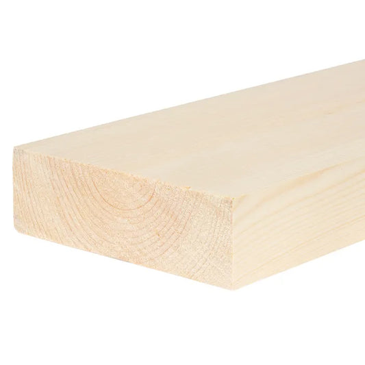175mm x 50mm Planed Softwood PAR Timber (7'' x 2'') Finish 169mm x 44mm