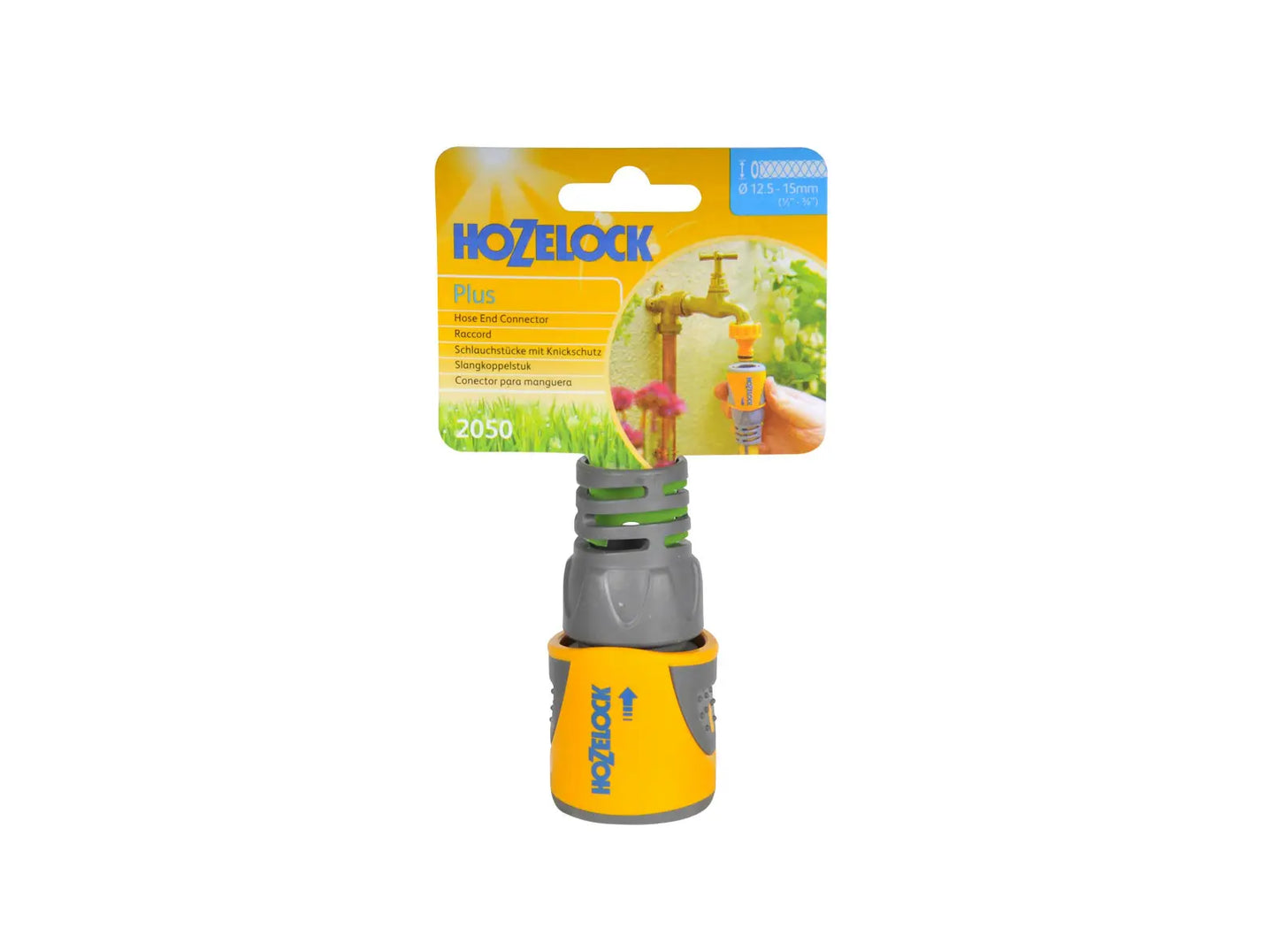 Hozelock 2050 Hose End Hose Connector for 12.5mm - 15mm (1/2 - 5/8in)