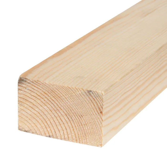 75mm x 50mm Planed Softwood PAR Timber (3'' x 2'') Finish 69mm x 44mm