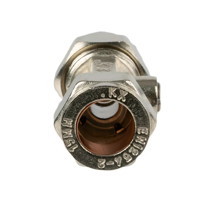 15mm Compression Isolation Valve Pack of 2