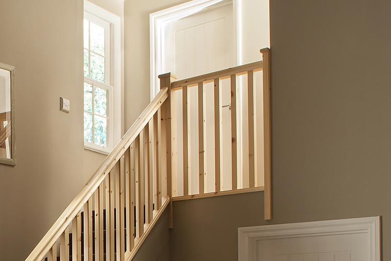 Plain Square Pine Spindle