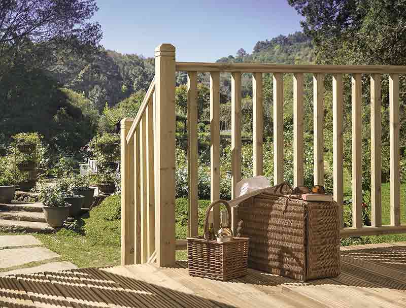 Decking Newel Post - Chamfered and Beaded