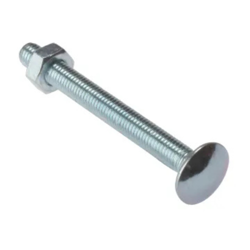 Carriage Cup Sq Hex Bolts & Nuts BZP M10 x 180mm | Davies DIY