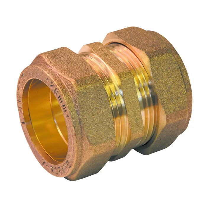 15mm Compression Straight/Coupler Pack of 2