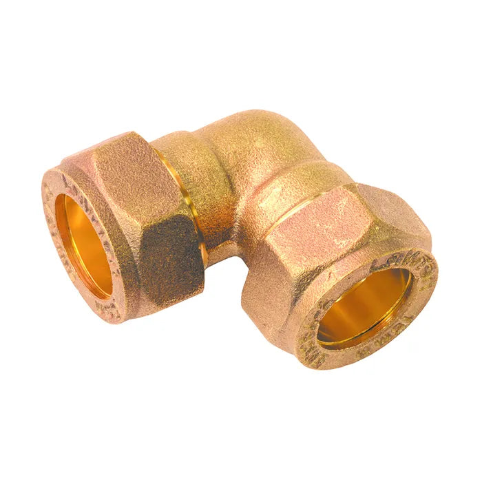 15mm Compression Bend Elbow End Pack of 2