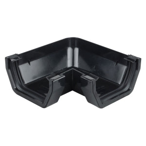 uPVC Square Gutter Bend 90 Degree - Black