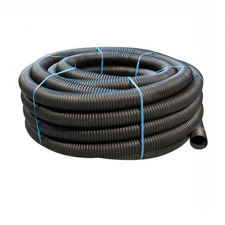 Non Perforated Land Drain - 100mm (O.D.) x 25mtr Coil