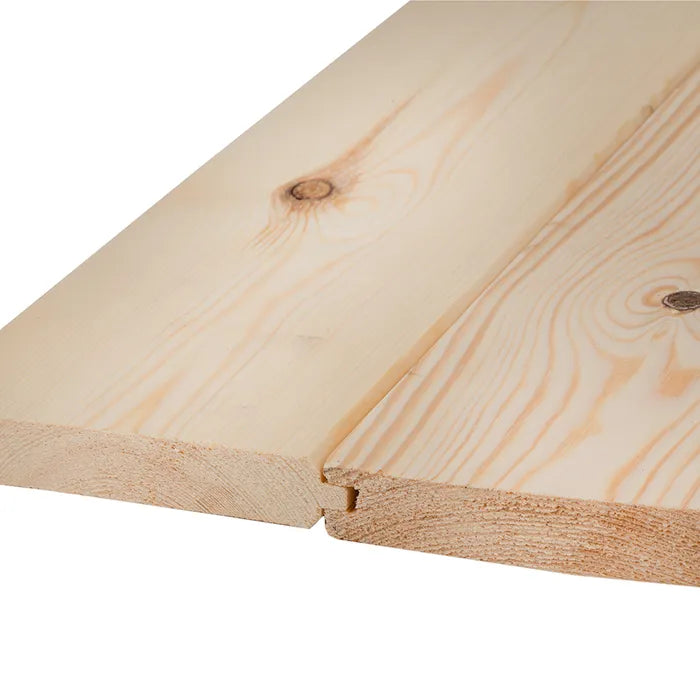 125mm x 25mm x 4.5m Softwood T&G V Cladding (Finish 119mm x 20mm)