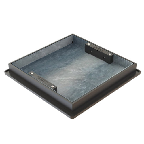 Sealed & Locking Recessed Square to Round Manhole Cover T1G3 300mm x 300mm x 43.5mm