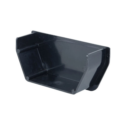 uPVC Square Gutter Internal Stop End - Black