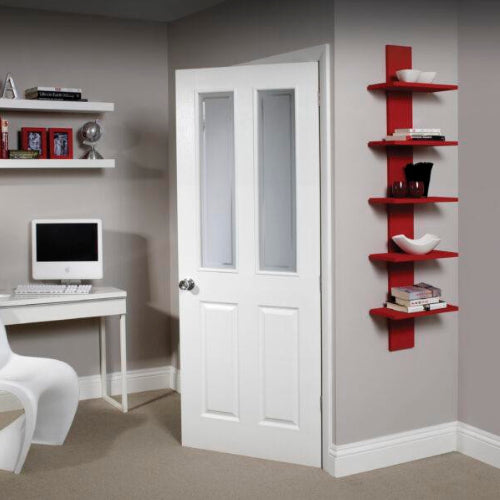 White Moulded Victorian with Forbes Glass