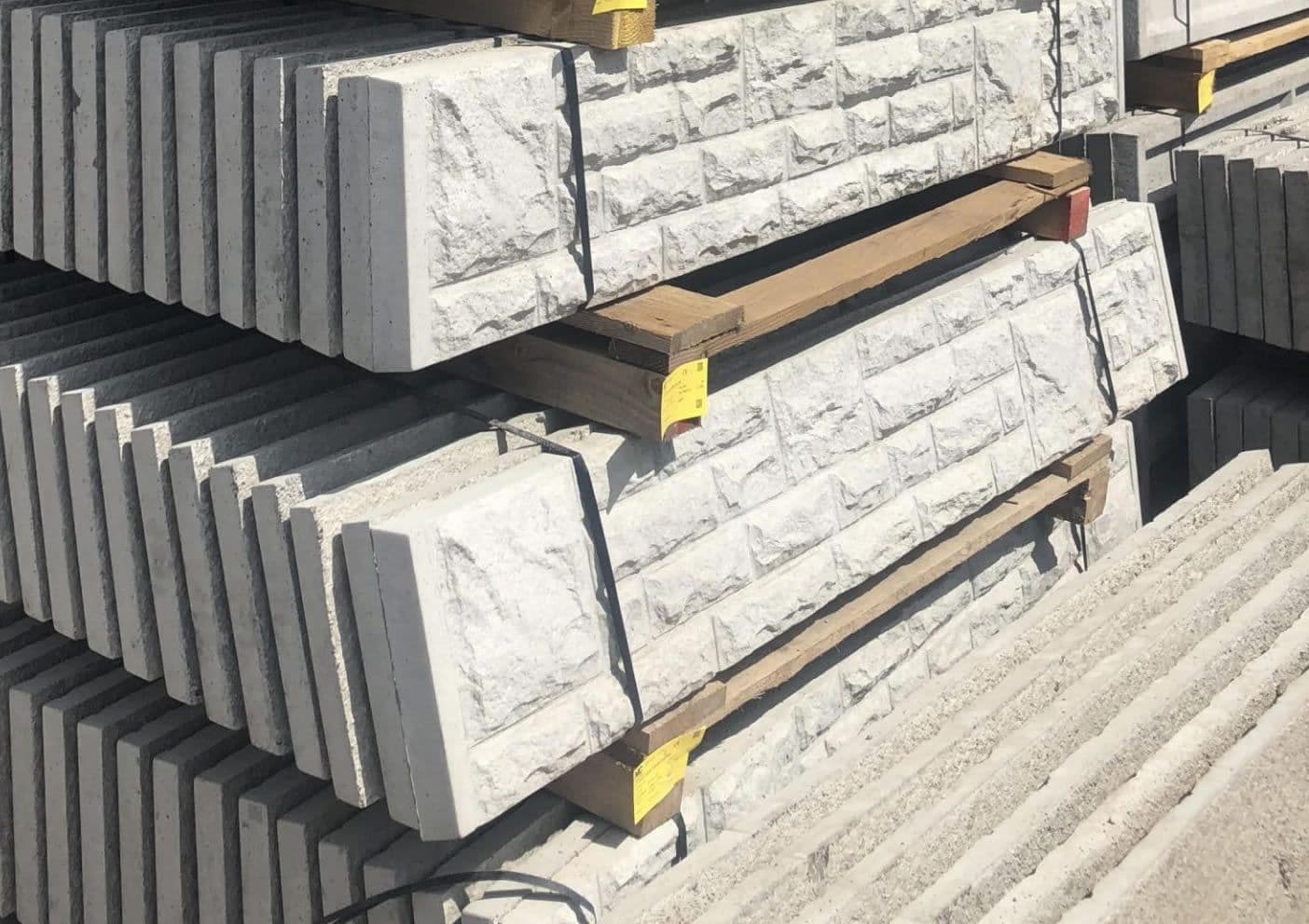Concrete Rockface Gravel Board 50mm x 305mm x 1830mm
