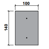 Concrete Lintel Prestressed 100mm x 140mm
