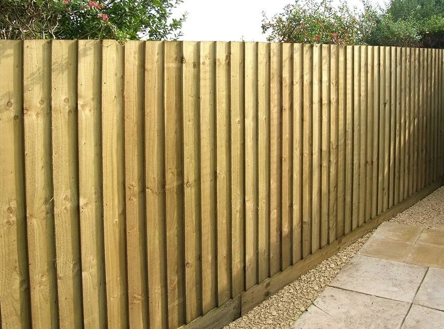 Treated Feather Edge Boards 125mm x 1.8m