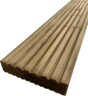 Treated Decking Board 32mm x 125mm x 4.8m