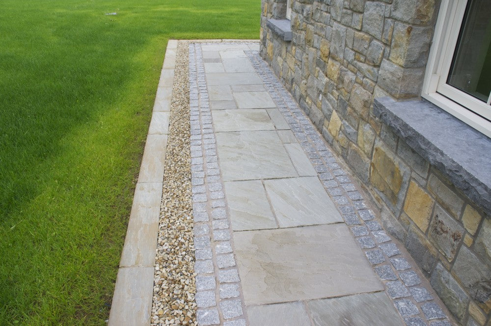Kandla Grey Sandstone Cobbles 100mm x 100mm