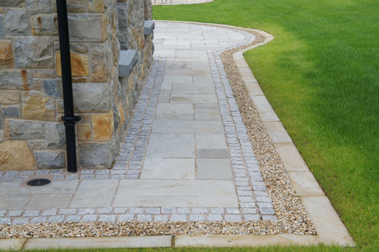 Kandla Grey Sandstone Cobbles 100mm x 100mm