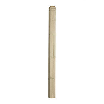 Decking Newel Post - Chamfered and Beaded