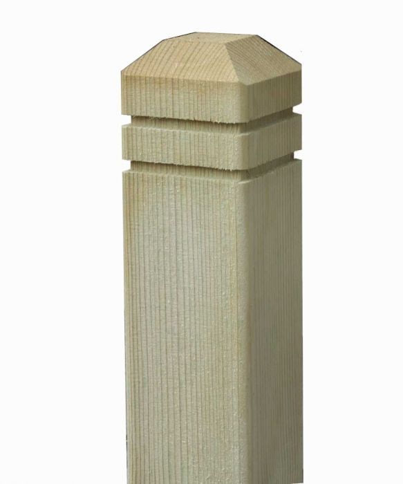 Decking Newel Post - Chamfered and Beaded