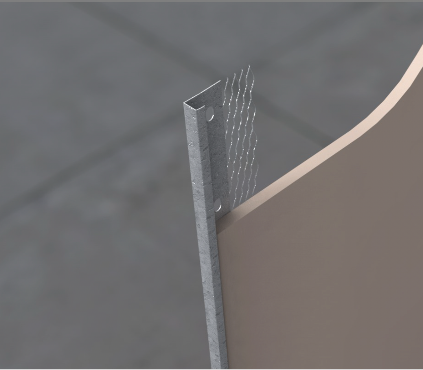 Plaster Stop Bead Galv