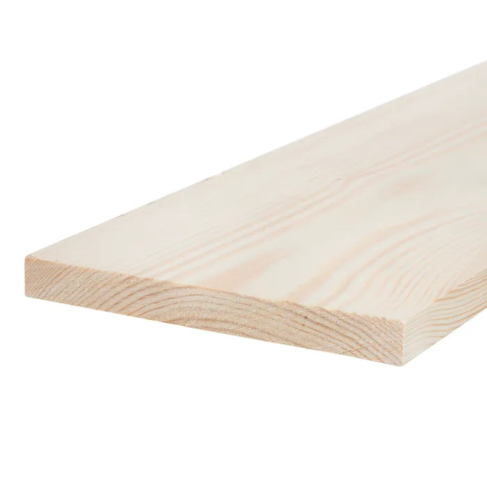25mm x 200mm Planed Softwood PAR Timber (8'' x 1'') Finish 20mm x 194mm