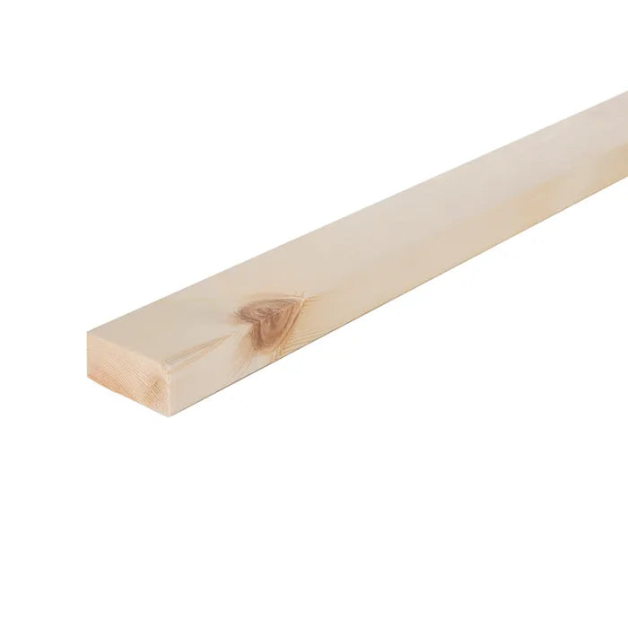 25mm x 50mm Planed Softwood PAR Timber (2'' x 1'') Finish 20mm x 44mm
