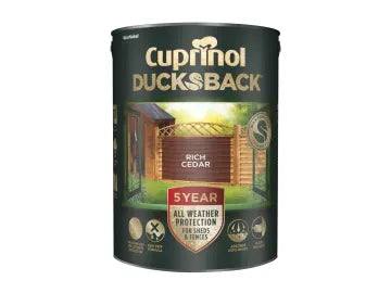Cuprinol Ducksback 5 Litre - Rich Cedar