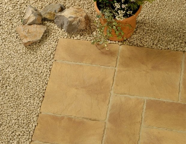 Castacrete Rutland Paving 450mm x 450mm - Mellow Stone