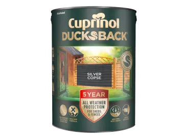 Cuprinol Ducksback 5 Litre - Silver Corpse
