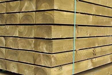 Treated Garden Sleepers Green 195mm x 95mm