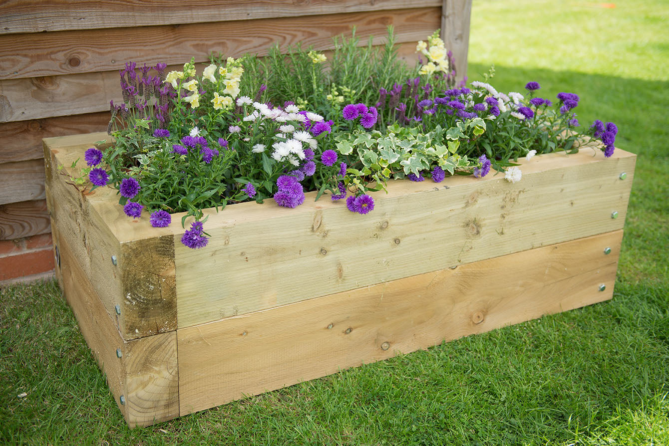 Treated Garden Sleepers Green 195mm x 95mm