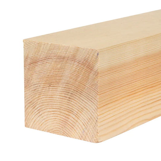 100mm x 100mm Planed Softwood PAR Timber (4'' x 4'') Finish 96mm x 96mm