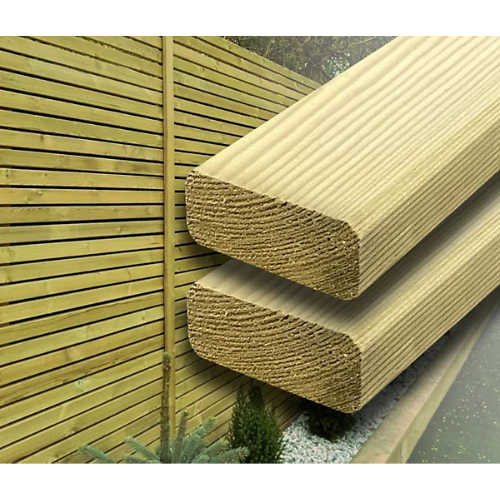 Rounded edge batten for slatted fencing at Davies DIY