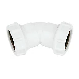 Compression 45° Waste Bend | Davies DIY