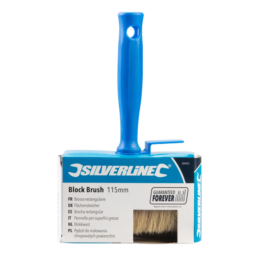 Silverline Block Brush 115mm / 4-1/2"