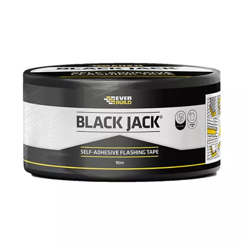 Everbuild Black Jack Waterproof Flashing Tape / Flash Band - 100mm x 10m