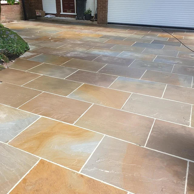 Sunset Sandstone Paving Single Size 900mm x 600mm | Davies DIY