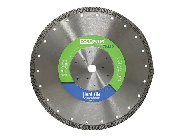 CorePlus Hard Tile Turbo Diamond Blade 300mm HT300