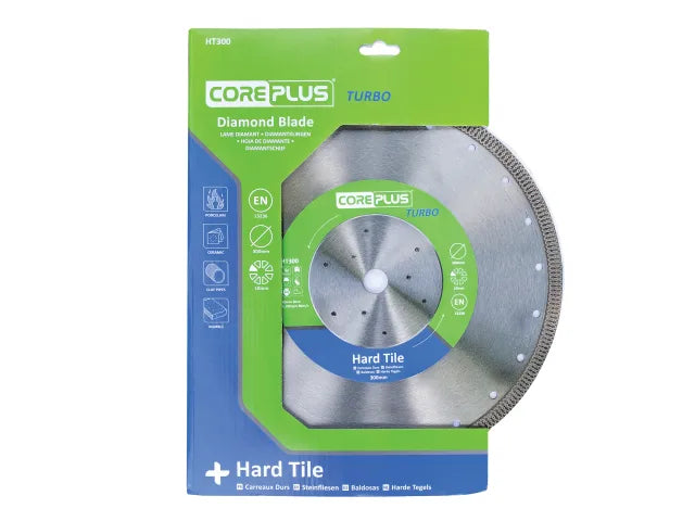 CorePlus Hard Tile Turbo Diamond Blade 300mm HT300