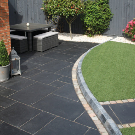 Carbon Black Limestone Paving (Project Pack 18.9 sq/m)