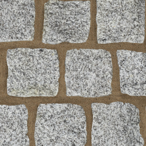 Silver Sett Granite Cobbles 100mm x 100mm (5 - 6 sq/m pack)