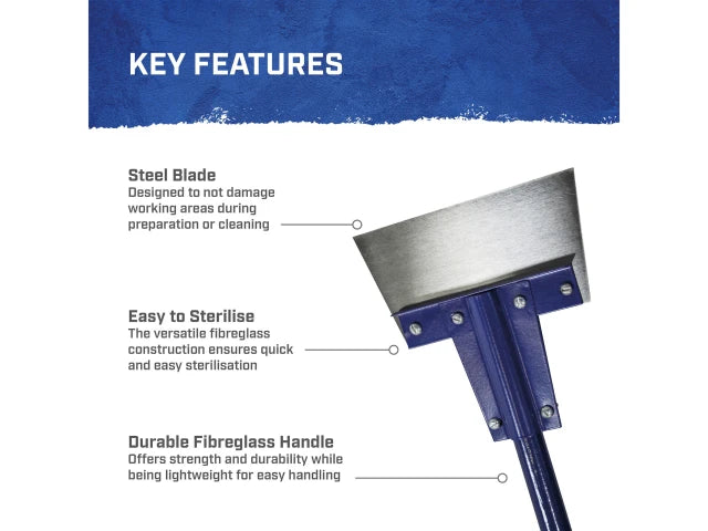 Faithfull Floor Heavy Duty Scraper Fibreglass Handle