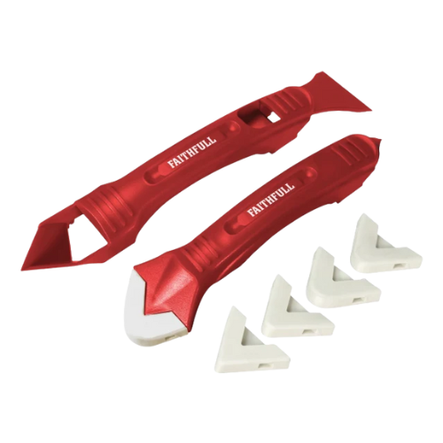 Faithfull Silicone Scraper Kit (2 Piece)