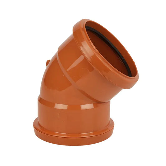 110mm Underground 45° Bend Double Socket