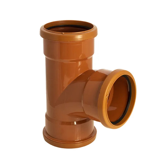 110mm Underground 87.5° Equal Junction Triple Socket