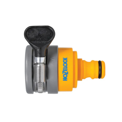 Hozelock garden hose connector on a white background [ Davies DIY ]
