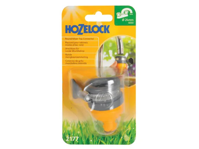 Hozelock 2177 round tap head converter on a white background [ Davies DIY ]
