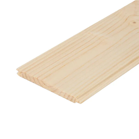 100mm x 13mm Softwood T&G V Cladding (Finish 94mm x 8mm)
